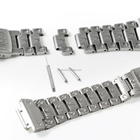 Kit de modification professionnel pour montres séries DW-5600, GW-M5610, G-5600 avec boîtier et bracelet en acier inoxydable gaufré et fermoir déployant