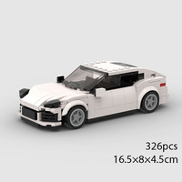 Compatible avec les petites pièces de voitures de course de luxe MOC, jouet de construction éducatif en plastique ABS pour enfants, à assembler soi-même