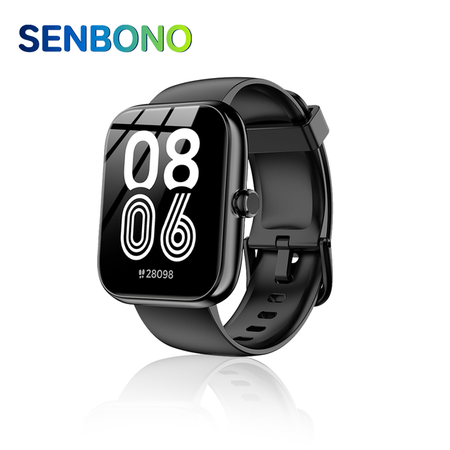 For IDW25 Square Smartwatch Unisex BT Call Heart Rate Alexa Voice Assistant IP68 Fitness Tracker 300mAh Battery IOS Android