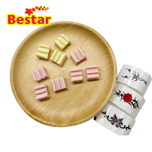 BESTAR <span class=keywords><strong>Chewing</strong></span>-<span class=keywords><strong>gum</strong></span> à bulles <span class=keywords><strong>avec</strong></span> <span class=keywords><strong>tatouage</strong></span> en pot, base de qualité, 3 pièces carrées, marque privée, saveur fruitée Halal, <span class=keywords><strong>chewing</strong></span>-<span class=keywords><strong>gum</strong></span> amusant pour enfants - Product Image 4