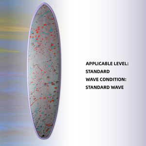 Tabla de Surf OEM al por Mayor de Fábrica |   Tabla de Surf de Alto Rendimiento de 7'2" 55L, Fabricada con Fibra de Vidrio y Resina Epoxi, Diseño Personalizado con Espuma EPS y Acabado Mármol - Product Image 3