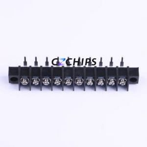KF45RM-9.5-10P Barrier Terminal Block Bent Lead Through Hole,P=9.5mm Connector Two Sides 9.5mm 1x10P Right Angle Pin - Product Image 1