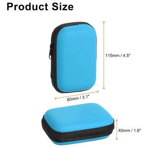 Étui promotionnel en EVA pour écouteurs, boîte de rangement pour accessoires numériques, étui rigide antichoc personnalisé avec logo pour câble de données - Product Image 4