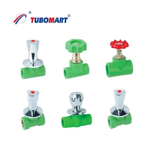 Tubomart OEM Ppr 배관 밸브 파이프 및 피팅 PPR 은폐 스톱 콕 밸브