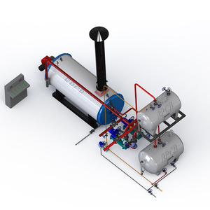 Caldera de aceite térmico industrial automática, de <span class=keywords><strong>gas</strong></span> natural/combustible, portátil, horizontal, con diseño de tubos de fuego, de baja presión. - Product Image 1