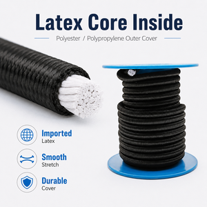 Cuerda Elástica de Poliéster de 6 mm con Núcleo de Látex, 250% de Extensión, para Fijación de Lonas y Carpas en Exteriores - Product Image 5