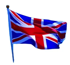 Wholesale Factory Producer United Kingdom Flag Union Jack Knitted Polyester Outdoor High Quality Flying Flag