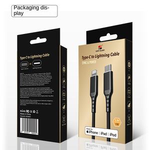 Cavo di Ricarica Rapida Certificato MFi per <span class=keywords><strong>Apple</strong></span> PD18w/27w/30w Tipo-C USB per Caricatori 14/<span class=keywords><strong>13</strong></span>/12/11 - Product Image 4