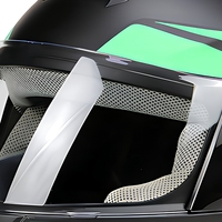 Casque de moto intégral ABS pour course, motocross, tout-terrain, avec visière transparente, sécurité pour hommes, femmes et adultes
