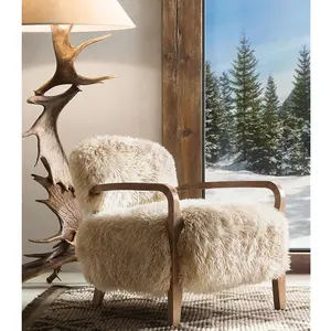 Special Design Fashion Wooden Frame Plush Chair With Back Wholesale Indoor Furniture Sofa Set