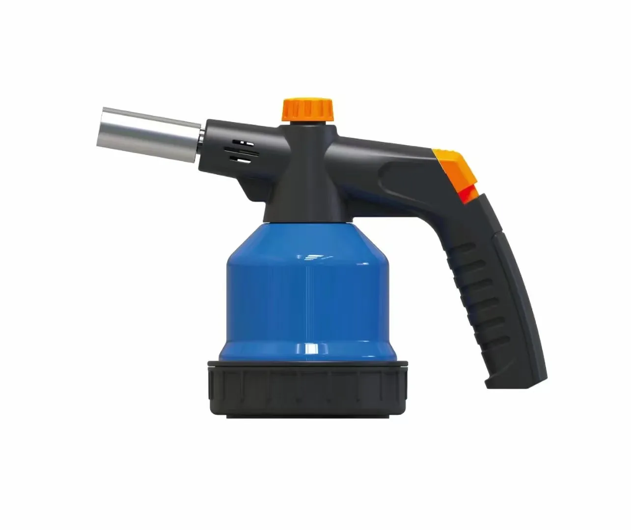 Portable butane blow torch for camping,Featuring a flame control button with a high-quality brass burn tip.