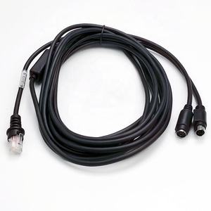 SOTESIN 5M KB <span class=keywords><strong>PS2</strong></span> a Rj50 teclado cuña Puerto código de barras escáner Cable lector de código QR Cable conector para Honeywell Orbit MK7120 - Product Image 1
