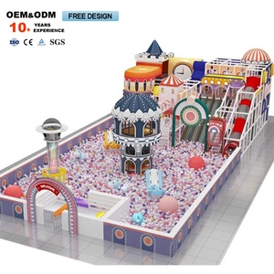 Dream Catch, Parque Infantil Interior de Madera para Niños, Laberinto de Juegos Suaves de 200 Metros Cuadrados en Colores Rosa Pastel - Product Image 4
