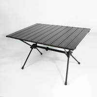 Table de camping ultralégère réglable en hauteur, en aluminium, pliable avec sac de transport, table de camping portable pour la randonnée