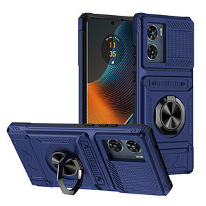 Funda de teléfono TPU + PC para Motorola Edge 5G 2024/50 Fusion/50 Ultra/50 <span class=keywords><strong>Pro</strong></span>, soporte de anillo giratorio de Metal magnético, ranura para tarjeta, funda móvil - Product Image 1