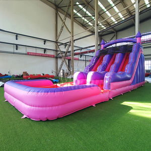 WINSUN Giant Inflatable Water Slide Purple Pink PVC Waterproof CE Commercial Grade for Kids Party Amusement Park - Product Image 4