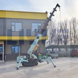 मोबाइल क्रेन 10 टन रिमोट कंट्रोल टेलीस्कोपिक बूम मिनी क्रॉलर क्रेन स्पाइडर जीब क्रेन की बिक्री के लिए - Product Image 3