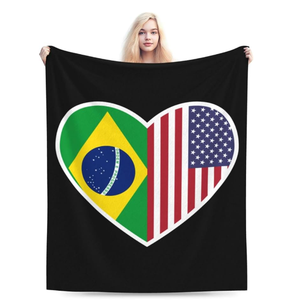 브라질 담요, 사계절용 플란넬 담요, 풀 사이즈 소파/소파베드 담요, 영화관용 담요, 특가 판매중 - Product Image 3