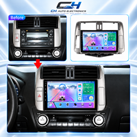 Untuk Toyota Prado 2009-2013 Radio Mobil Android 15 9 Inch QLED 8 Core CarPlay Android Auto GPS 4G WiFi DSP