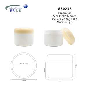 <span class=keywords><strong>Pot</strong></span> en PP personnalisé <span class=keywords><strong>de</strong></span> 100 g avec couvercle à vis, contenant cosmétique rond pour crème pour les yeux et soins <span class=keywords><strong>de</strong></span> la peau, logo personnalisé pour les marques - Product Image 2