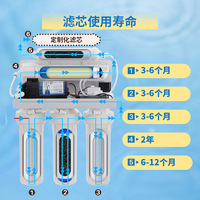 Réservoir d'eau électrique sous évier 3,2 gallons, 5 étapes, en acier au carbone, autonettoyant, pour système RO sous pression, durée de vie 6 mois, usage domestique et hôtelier