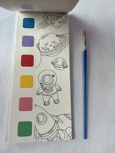 Livres de coloriage à l'<span class=keywords><strong>aquarelle</strong></span> 12 pages, ensemble d'art de <span class=keywords><strong>dessin</strong></span> et de peinture à l'eau de poche avec pinceau - Product Image 3