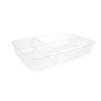 Emballages alimentaires jetables en plastique PET, boîtes à lunch bento