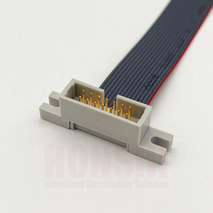 Cabo de Fita Eletrônico IDC Personalizado 6-64 Pinos Passo de 2.54mm Revestimento em PVC Conector Adaptador Banhado a Ouro - Product Image 3