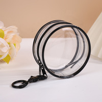 Étui de protection transparent pour poupée, sac en PVC, boîte pour poupée en peluche, présentoir transparent, sac à clés pour présentoir anti-poussière, sac de rangement, étui à fermeture éclair