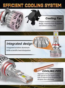 Công suất cao JG Q16 <span class=keywords><strong>Led</strong></span> Đèn Pha CANBUS 130W 26000lm, H1 H4 <span class=keywords><strong>H11</strong></span> H7 9005 9006 - Product Image 3