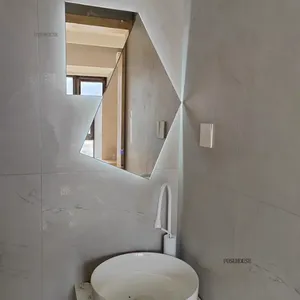 Espejos de Baño LED Inteligentes Ajustables Creativos, Diseño Moderno, Marco de Aleación de Aluminio Montado en la Pared, Formas Rectangulares/Cuadradas/Personalizadas - Product Image 6