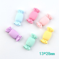 Fai da te resina colorata dolce caramella cabochon Flatback cibo in miniatura per fiocco per capelli