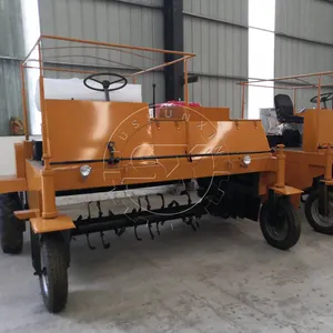 Manure Fermentation Equipment Walking Type 1 Person Driving Moving Type Compost Turner 2024 For Sale