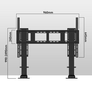 Haute qualité luxe 65-100 ''hauteur réglable motorisé Vertical <span class=keywords><strong>TV</strong></span> ascenseur télécommande système électrique intelligent armoire <span class=keywords><strong>TV</strong></span> support - Product Image 3