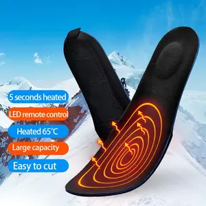 ユニセックス熱加熱インソールワイヤレス充電式電気靴ヒーターフットウォーマー冬の屋外用
