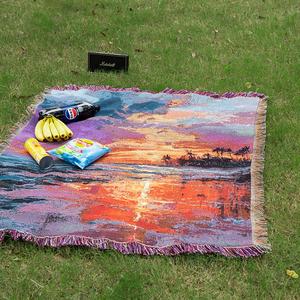 Bán buôn tùy biến thiết kế Jacquard bông polyester tấm thảm dệt Chăn với giá thấp hơn - Product Image 2