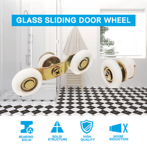 Herrajes <span class=keywords><strong>para</strong></span> puerta de cuarto de ducha, pantalla deslizante <span class=keywords><strong>para</strong></span> puerta, polea de armario, puerta corredera de cristal <span class=keywords><strong>para</strong></span> ducha, rodillo de rueda de nailon - Product Image 3