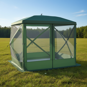 Carpa Pop-Up Verde de 7x7 Pies con Ventilación, Toldo para Acampar al Aire Libre - Product Image 2