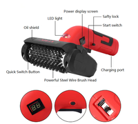 Kit de gril de cuisine pour barbecue, brosse de nettoyage, outils de cuisson, batterie au lithium, grattoir à glace électrique puissant