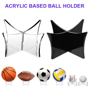 Support de balle en acrylique moderne de 4mm d'épaisseur pour le <span class=keywords><strong>basket</strong></span>-ball, le volley-ball et d'autres balles de sport-Personnalisable et durable - Product Image 2