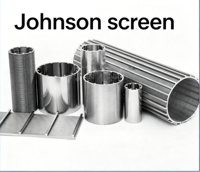 Tubes de filtration Johnson de précision en acier 316L, type Johnson, fente 20, résistants à la compression à une profondeur de 500 m