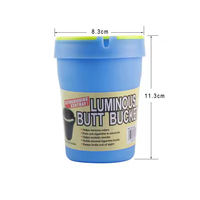 Cendrier de voiture portable lumineux en ABS, design silicone, style économique, cendrier lumineux pour mégots, vente en gros