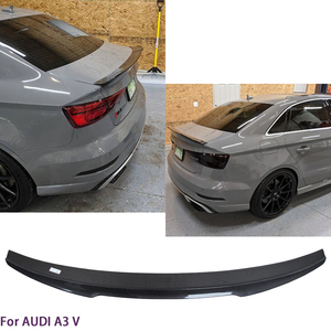 For A3 S3 RS3 8V V Style Real Carbon Fiber Material Rear Spoiler Trunk Wing 2013-2020 - Product Image 2