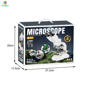 デュアルレンズ双眼顕微鏡子供向けSTEMディスカバリーツール教育楽しい自然科学玩具アクセサリー付き - Product Image 6