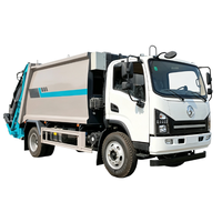 Camion à ordures compacteur à chargement arrière de 12 m³, poids total autorisé en ordre équilibré (PTO) 14 000 kg, véhicule compacteur de déchets pour l'assainissement municipal