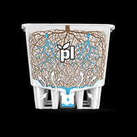 Pot Tanam Blueberry Anti UV dari Plastik, Wadah Penanam untuk Kebun Luar Ruangan dengan Lubang Drainase, Pot Tanam Alas Piramida Kaki Tinggi