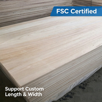 Planche en bois de Paulownia légère 4x8 15mm 18mm, rapport force-poids élevé, planche en bois de Paulownia pour planche de surf, snowboard