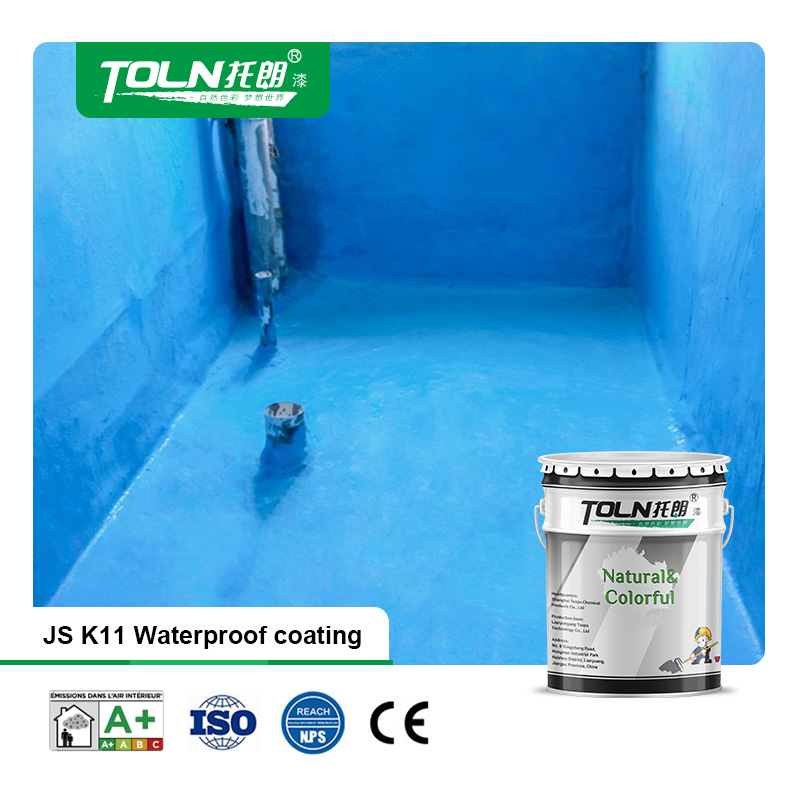 K11 Flexible Waterproof Coating JS Polymer Cement Concrete Basement Bathroom Building Wall Waterproof Materials Coating