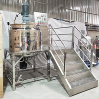 Mélangeur homogénéisateur industriel GMP 1000L, mélangeur de gel, cuve d'agitation, ligne de production pour usine de peinture