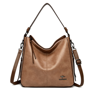 2024 nouveauté Design de mode en cuir Pu fourre-tout décontracté doux Durable fermeture éclair étanche écologique femmes bandoulière épaule - Product Image 4